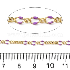 Brass Enamel Figaro Chains&nbsp;CHC-L053-09G-08