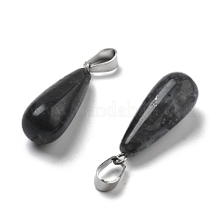 Natural Larvikite Pendants&nbsp;G-T081-35