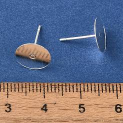 Brass Studs Earrings Finding&nbsp;KK-K383-05B-S