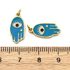304 Stainless Steel Enamel Pendants&nbsp;STAS-E550-60G