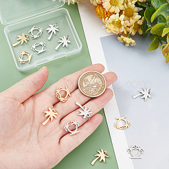 16Pcs 4 Style 201 Stainless Steel Pendants&nbsp;STAS-DC0002-73