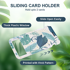 Leaf Pattern Plastic Name Card Holders&nbsp;AJEW-WH20020-070