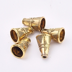 Tibetan Style Alloy Bead Cone&nbsp;PALLOY-TAC0011-70AG