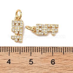 SHEGRACE Brass Micro Pave Clear Cubic Zirconia Pendants&nbsp;XGRQ2C624-408G