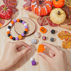 47Pcs 19 Style Silicone Beads&nbsp;SIL-HY0001-23