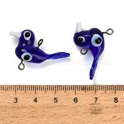 Handmade Lampwork Connector Charms&nbsp;LA-CBA1426-03B-02
