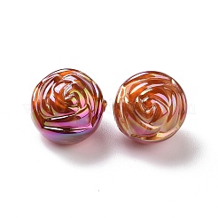 UV Plating Rainbow Iridescent Acrylic Beads&nbsp;PACR-H003-23