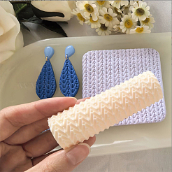 Plastic Polymer Clay Texture Roller for Making Earrings&nbsp;DIY-WH0622-471A