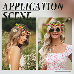 Plastic Flower & Leaf & Branch Hair Bands Hair Vine Hair Vine&nbsp;OHAR-WH0011-66