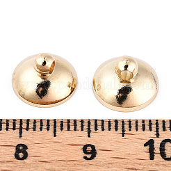Rack Plating Brass Bead Cap Bails&nbsp;KK-WH0003-10mm-02G-A