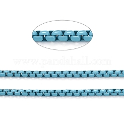 3.28 Feet Spray Painted Brass Box Chains&nbsp;X-CHC-L039-45G