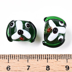 Handmade Gold Sand Lampwork Beads&nbsp;LAMP-L079-03C