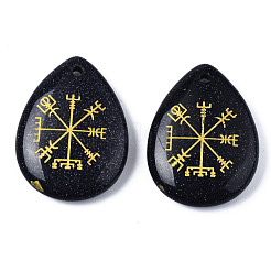 Synthetic Blue Goldstone Pendants&nbsp;G-T122-72B