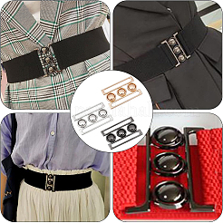 3Sets 3 Colors Zinc Alloy Side Release Buckles&nbsp;FIND-BC0002-44