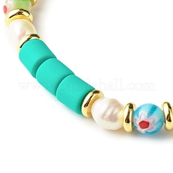 Handmade Polymer Clay Stretch Bracelets&nbsp;BJEW-JB06351