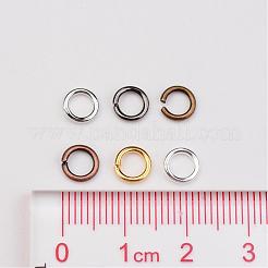 1 Box Brass Open Jump Rings&nbsp;KK-JP0007-6mm