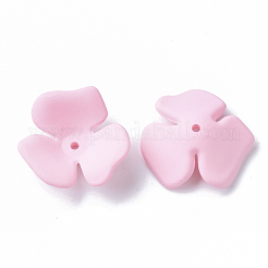 3-Petal Spray Painted Acrylic Bead Caps&nbsp;LS-X-MACR-N007-01D