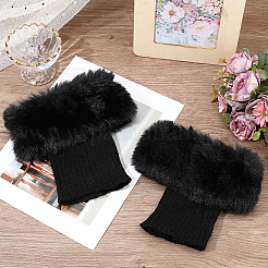 Acrylic Fiber Woolen Yarn Socks Leg Cover&nbsp;AJEW-WH20018-149B