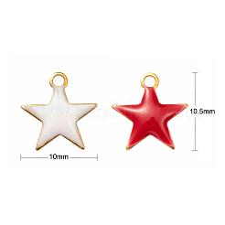 30Pcs 3 Colors Brass Charms&nbsp;KK-LS0001-25G