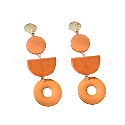 Wood Dangle Earrings&nbsp;FS-WGCAE8D-01