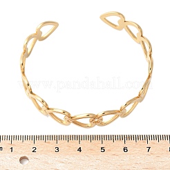 304 Stainless Steel Cuff Bangles for Women&nbsp;BJEW-U032-22G