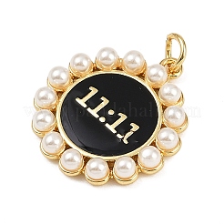 Brass Enamel Pendants&nbsp;KK-S526-12G-B