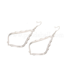 Hollow Teardrop Alloy Dangle Earrings&nbsp;FS-WG02393-01
