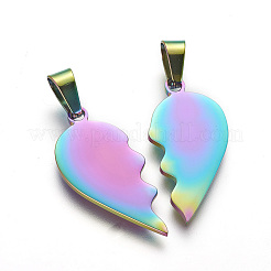 304 Stainless Steel Split Pendants&nbsp;LS-STAS-F214-01M