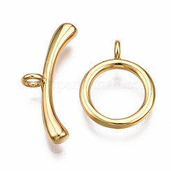 Brass Toggle Clasps&nbsp;KK-T063-99G-NF