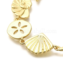 Rack Plating Brass Link Bracelets&nbsp;BJEW-P336-10G