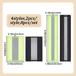 8Pcs 4 Styles Nylon Reflective Safety Badge&nbsp;DIY-DR0001-69
