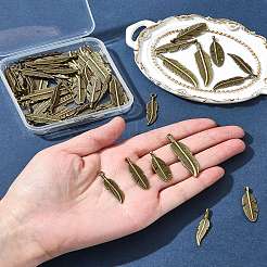 60Pcs Tibetan Style Alloy Pendants&nbsp;TIBEP-FS0001-19