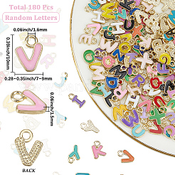 180Pcs Alloy Pendants&nbsp;ENAM-SC0007-45