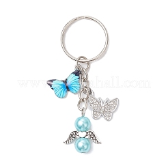 8Pcs Glass Pearl Keychains&nbsp;KEYC-JKC01308
