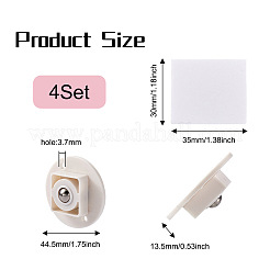 4 Sets ABS & Steel Universal Wheels 360°Rotation Pulley Ball&nbsp;FIND-SW0001-07