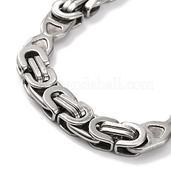 201 Stainless Steel Byzantine Chain Necklace&nbsp;NJEW-F222-26P