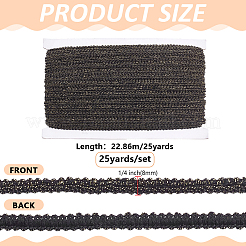 Polyester Braided Lace Trim&nbsp;OCOR-WH0110-14C