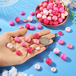 120Pcs 12 Styles Silicone Focal Beads&nbsp;SIL-CW0001-01B