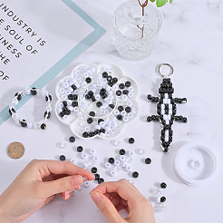 600Pcs 3 Colors Opaque Plastic Beads&nbsp;KY-SC0001-89