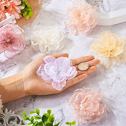 6Pcs 6 Colors Organza Ornament Accessories&nbsp;DIY-TA0006-50A