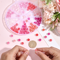 125Pcs 5 Colors Resin UV Reactive Beads&nbsp;RESI-PA0001-33B