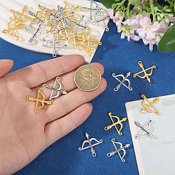 100Pcs 2 Colors Tibetan Style Alloy Pendants&nbsp;FIND-CA0011-58