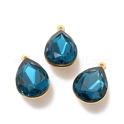 Real 18K Gold Plated Brass with Glass Pendants&nbsp;KK-177-22G