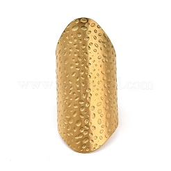 Ion Plating(IP) 304 Stainless Steel Open Cuff Ring&nbsp;RJEW-Z015-03G