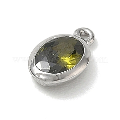 Brass Pave Cubic Zirconia Charms&nbsp;KK-CBA74BF-02P-02