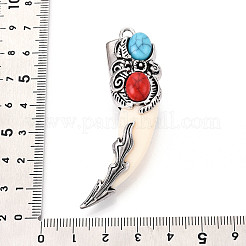 Tibetan Style Alloy Big Pendants&nbsp;PALLOY-N182-07A-AS