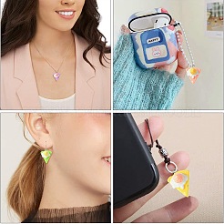 30Pcs 5 Colors Opaque Resin Imitation Food Pendants&nbsp;RESI-CJ0003-45