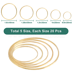 100pcs 5 Styles Brass Linking Rings&nbsp;KK-SP0002-19