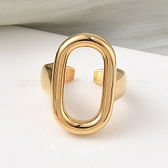 304 Stainless Steel Cuff Rings&nbsp;RJEW-Z118-11G