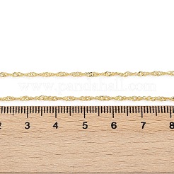Brass Singapore Chains Necklace for Women&nbsp;LS-NJEW-P265-07G